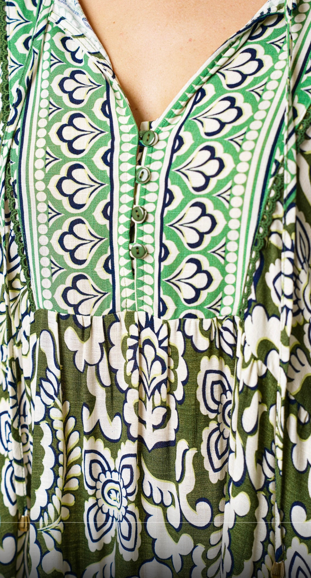 HAVANA MIDI DRESS SAGE - BOHO AUSTRALIA