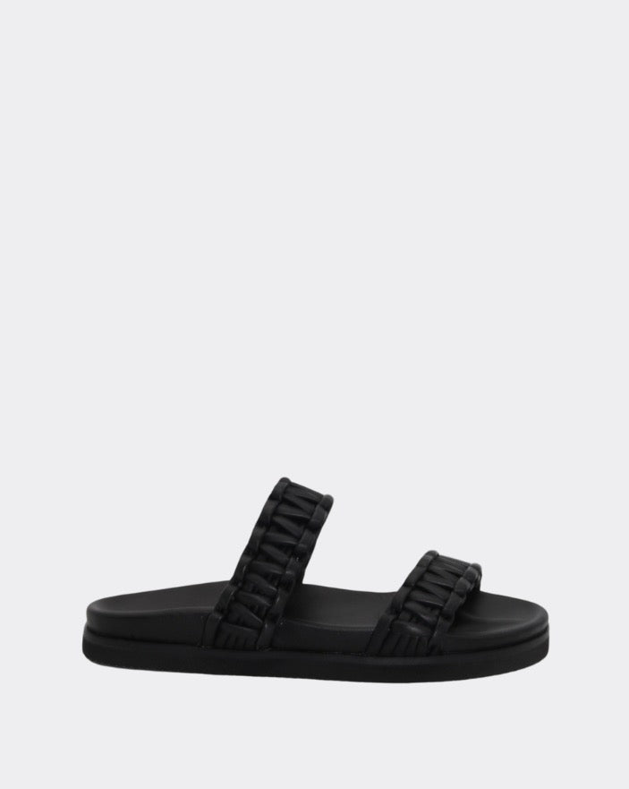 HUMAN SHOES - HARLOW WOVEN LEATHER SLIDE